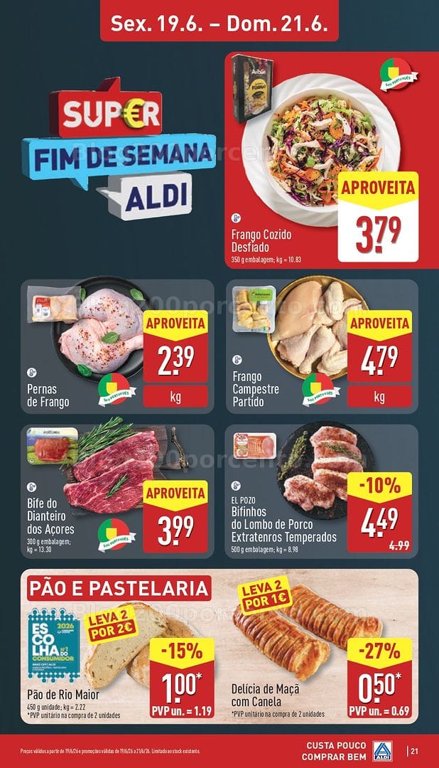 Antevisão Folheto ALDI Promoções de 15 a 21 junho